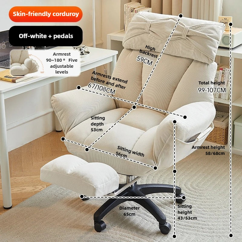 Comfortable Long-seat Sofa Chairs, Beanbag Chairs, Gaming Chairs, Bedroom Desk Stool, Soft and Comfortable