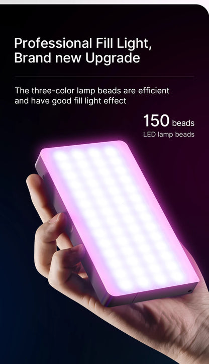 Ulanzi LT002 | Luz de Relleno LED RGB de 7” con Panel Full Color 2500K-8500K CRI 95+