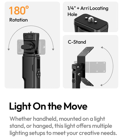 Ulanzi AL60 (60W) / AL120 (120W) | Luz LED Inflable Portátil Bi-Color 2700K-6500K con APP y Montura Multifuncional