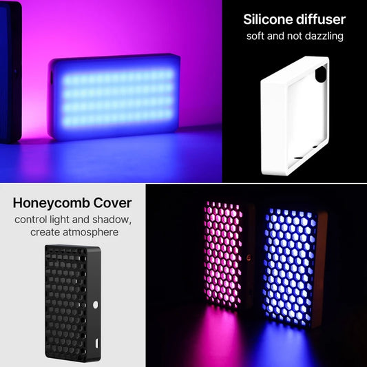 Ulanzi LT002 | Luz de Relleno LED RGB de 7” con Panel Full Color 2500K-8500K CRI 95+