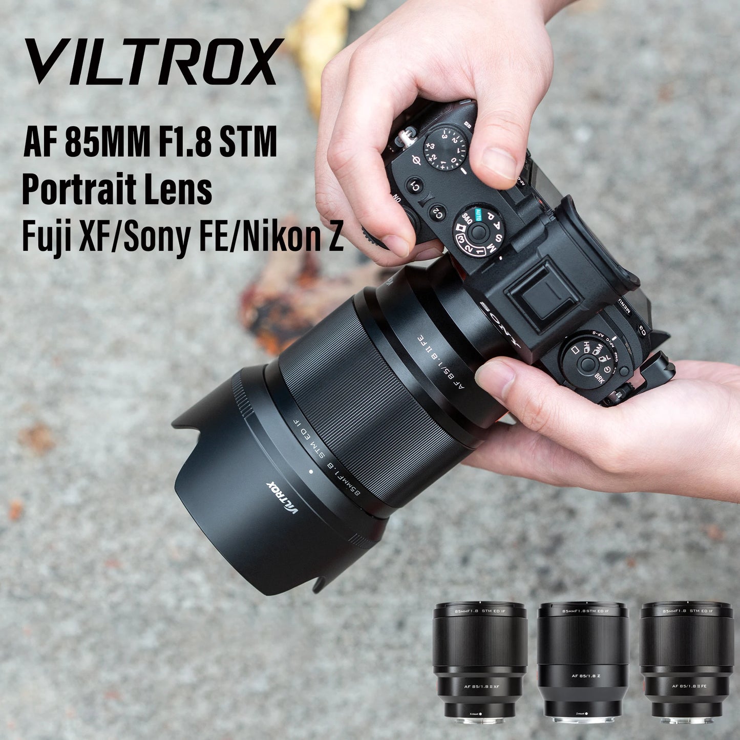 Viltrox 85mm f/1.8 II | Lente Teleobjetivo de Retrato con Autofoco para Sony E, Fujifilm X y Nikon Z Full Frame