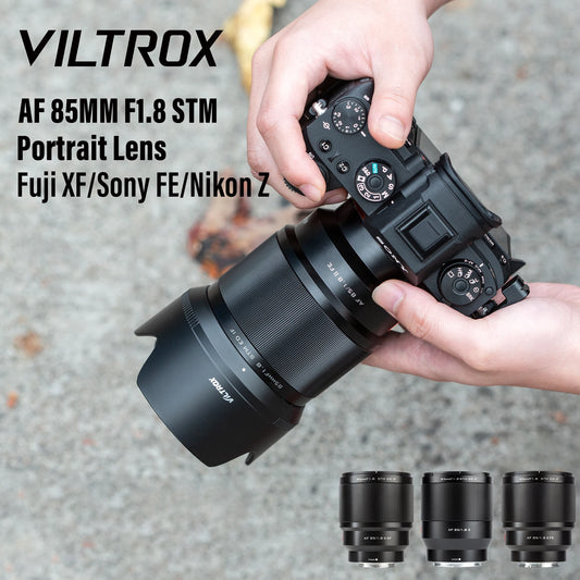 Viltrox 85mm f/1.8 II | Lente Teleobjetivo de Retrato con Autofoco para Sony E, Fujifilm X y Nikon Z Full Frame