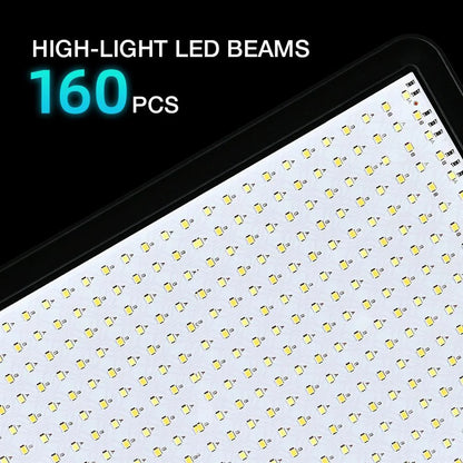 VRIG Panel de Luz LED 352 Leds | Luz de Estudio Regulable 2800K-7000K con Trípode para Fotografía y Streaming