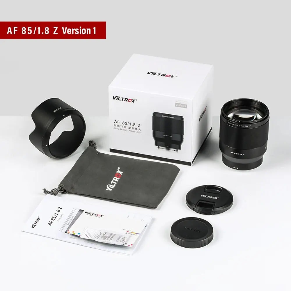 Viltrox 85mm f/1.8 II | Lente Teleobjetivo de Retrato con Autofoco para Sony E, Fujifilm X y Nikon Z Full Frame