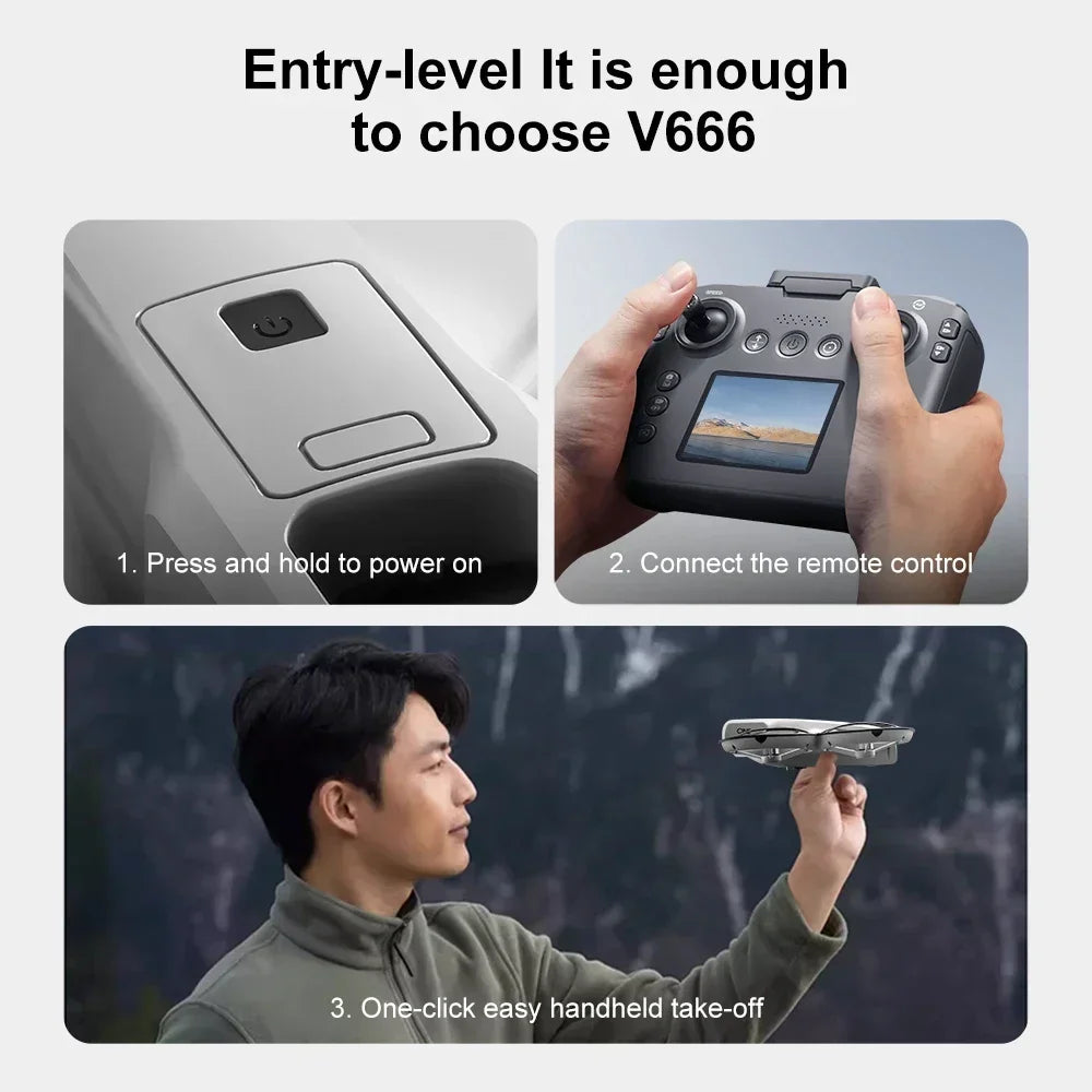 Xiaomi Mijia V666 Mini 5G Drone WiFi Professional Aerial 8k Dual Camera Intelligent obstacle avoidance Brushless Quadcopter Toy