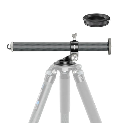 WEYLLAN TZ8 | Brazo Extensor Universal de Trípode en Fibra de Carbono 2 en 1, Columna Central y Brazo Horizontal 40cmWEYLLAN Universal Tripod Extension Arm Carbon Fiber Detachable Extender Horizontal Centre Column for Tripod 40cm Pole Arm Rod