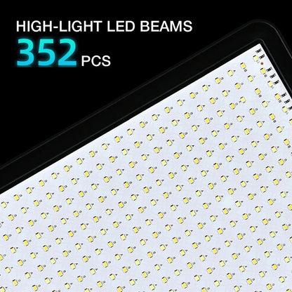 VRIG Panel de Luz LED 352 Leds | Luz de Estudio Regulable 2800K-7000K con Trípode para Fotografía y Streaming