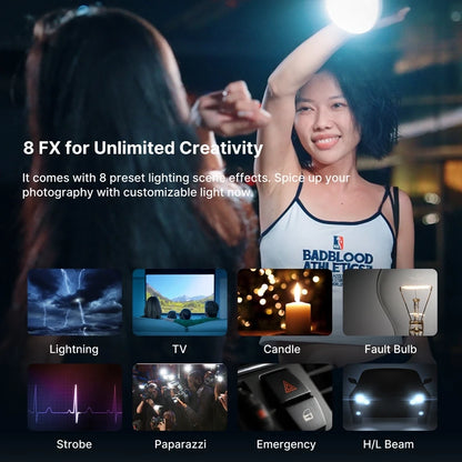 Ulanzi L023 40W Pro | Luz de Video COB Bi-Color 2500K-6500K con Montura Mini Bowens y Batería 3400mAh