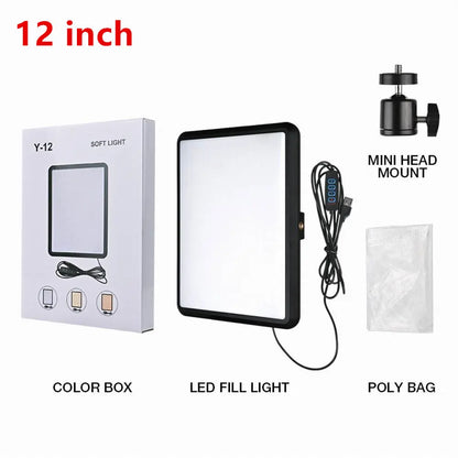 VRIG Panel de Luz LED 352 Leds | Luz de Estudio Regulable 2800K-7000K con Trípode para Fotografía y Streaming
