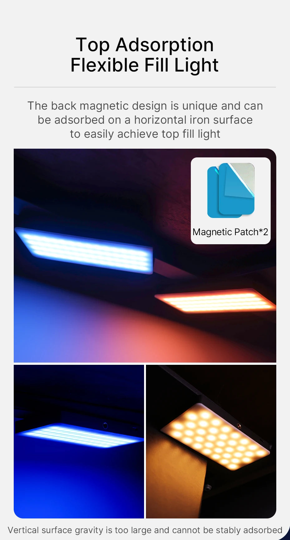 Ulanzi LT002 | Luz de Relleno LED RGB de 7” con Panel Full Color 2500K-8500K CRI 95+