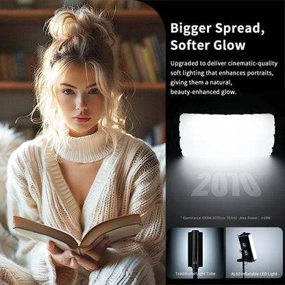 Ulanzi AL60 (60W) / AL120 (120W) | Luz LED Inflable Portátil Bi-Color 2700K-6500K con APP y Montura Multifuncional