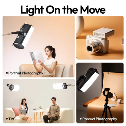 Ulanzi AL60/AL120 | Luz LED Inflable Portátil Bi-Color 2700K-6500K con Control por APP y Asa de Transporte