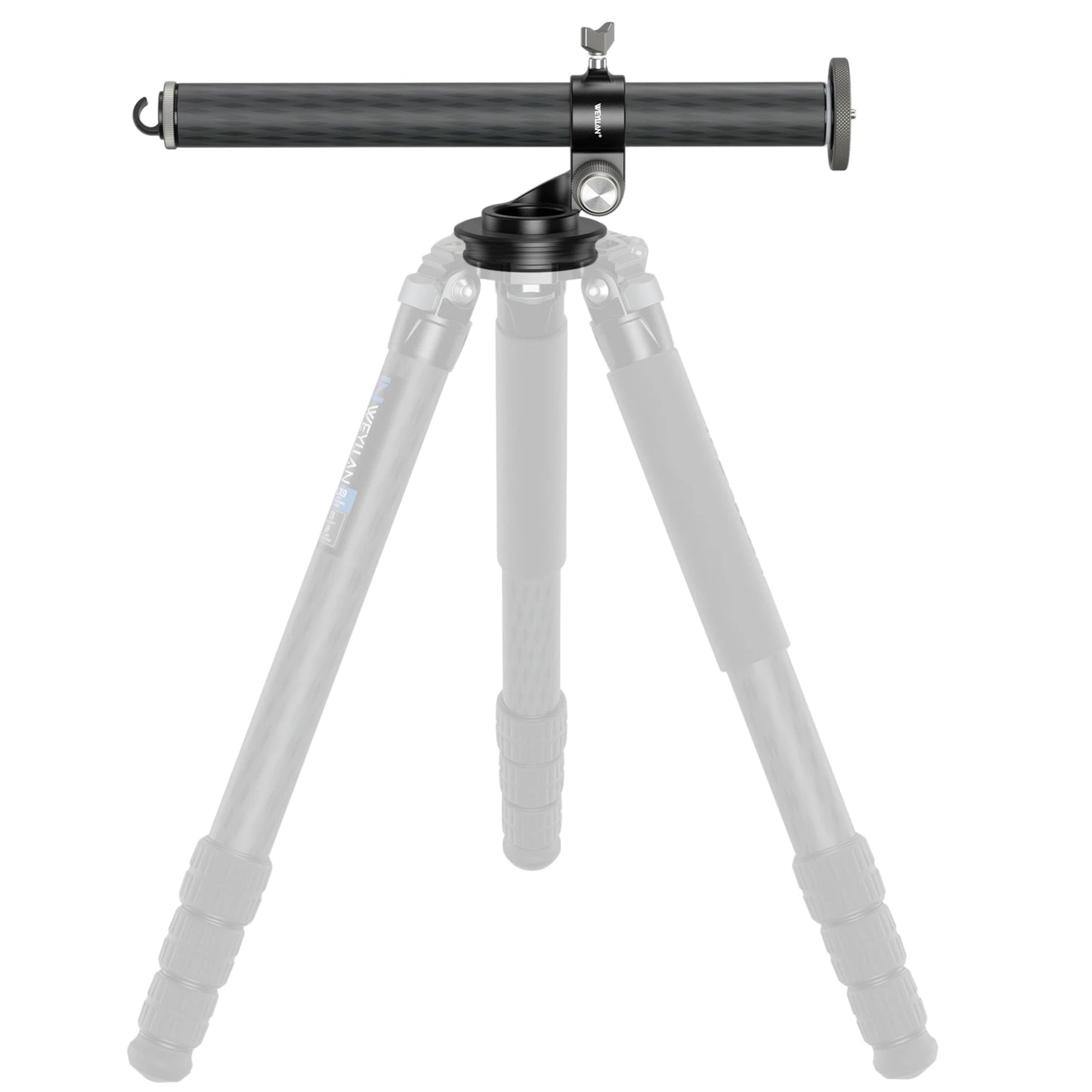 WEYLLAN TZ8 | Brazo Extensor Universal de Trípode en Fibra de Carbono 2 en 1, Columna Central y Brazo Horizontal 40cmWEYLLAN Universal Tripod Extension Arm Carbon Fiber Detachable Extender Horizontal Centre Column for Tripod 40cm Pole Arm Rod
