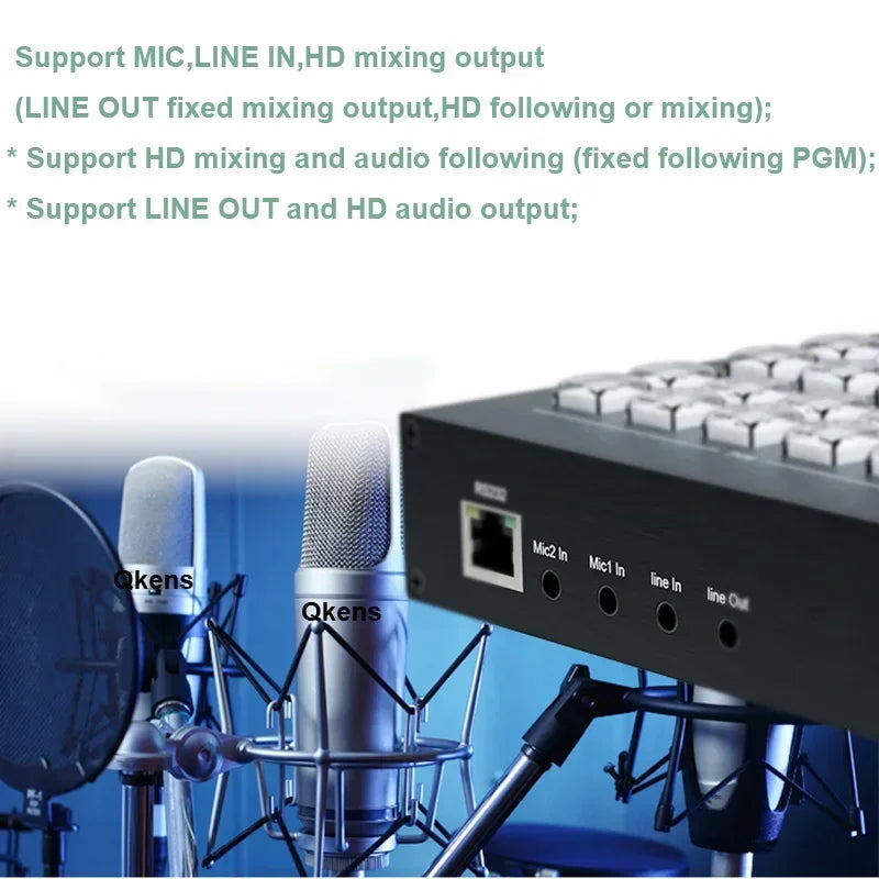 Mezclador de Video HDMI 4 Canales | Switcher Profesional 1080p60 con Captura USB-C y Audio para Streaming en Vivo