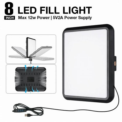 VRIG Panel de Luz LED 352 Leds | Luz de Estudio Regulable 2800K-7000K con Trípode para Fotografía y Streaming