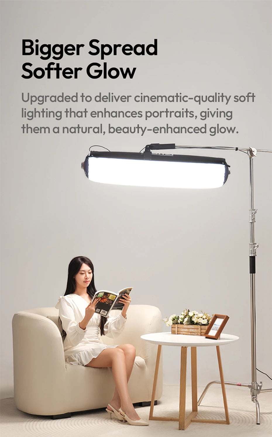 Ulanzi AL60/AL120 | Luz LED Inflable Portátil Bi-Color 2700K-6500K con Control por APP y Asa de Transporte