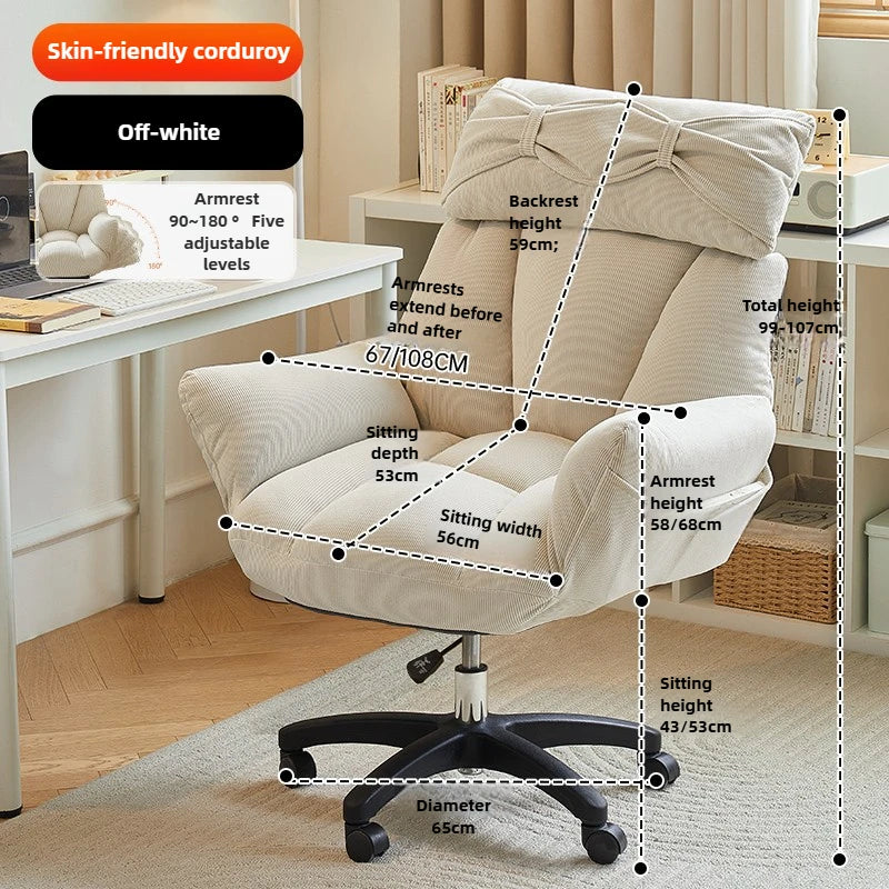 Comfortable Long-seat Sofa Chairs, Beanbag Chairs, Gaming Chairs, Bedroom Desk Stool, Soft and Comfortable