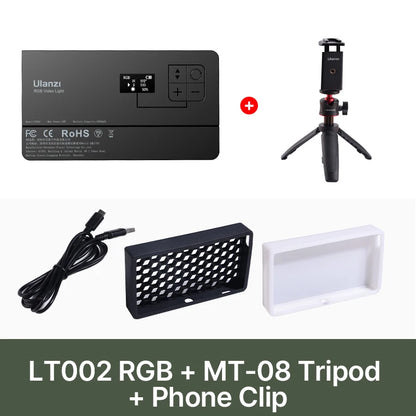Ulanzi LT002 | Luz de Relleno LED RGB de 7” con Panel Full Color 2500K-8500K CRI 95+