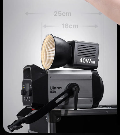 Ulanzi L023 40W Pro | Luz de Video COB Bi-Color 2500K-6500K con Montura Mini Bowens y Batería 3400mAh
