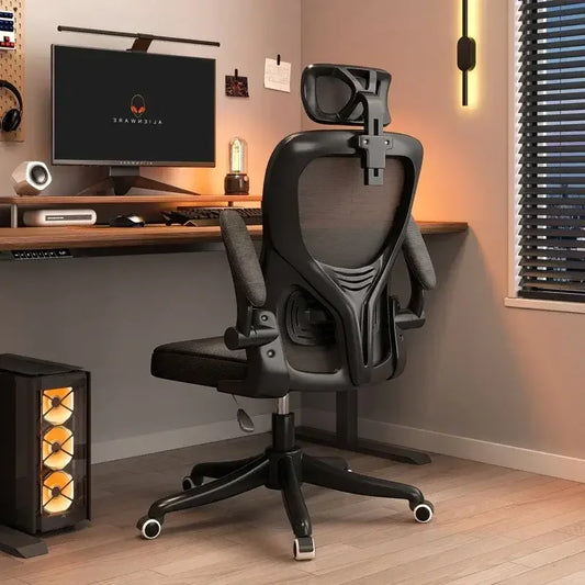 Backrest Computer Chair Comfortable for Prolonged Sitting, Home Use Backrest Office Chair, Dormitory Ergonomic Swivel Chair