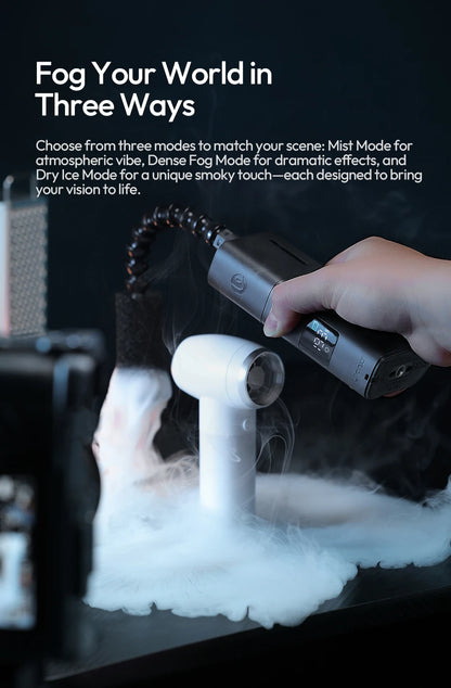 Ulanzi FM02 | Máquina de Humo Portátil Recargable con 3 Modos de Niebla para Fotografía y Video