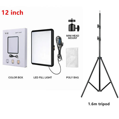VRIG Panel de Luz LED 352 Leds | Luz de Estudio Regulable 2800K-7000K con Trípode para Fotografía y Streaming