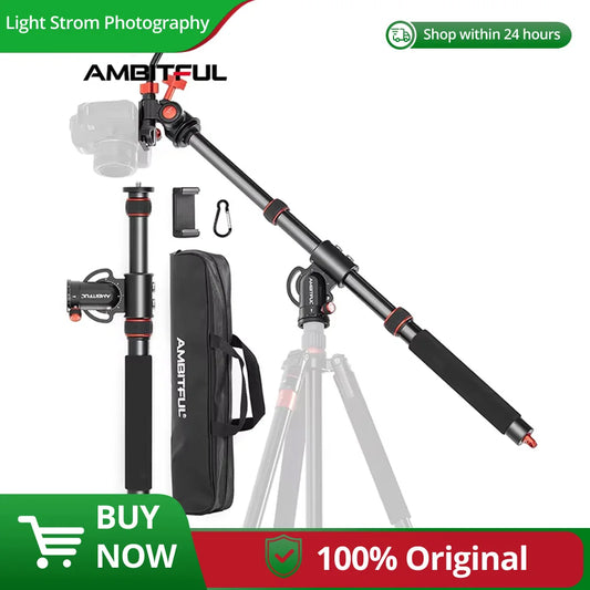 AMBITFUL GM104 Aluminium alloy tripod extenged crossbar ledgth 48-106cm adjuatbale for sony Canon Fuji nikon and mobile phone