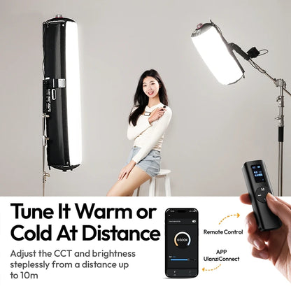 Ulanzi AL60/AL120 | Luz LED Inflable Portátil Bi-Color 2700K-6500K con Control por APP y Asa de Transporte