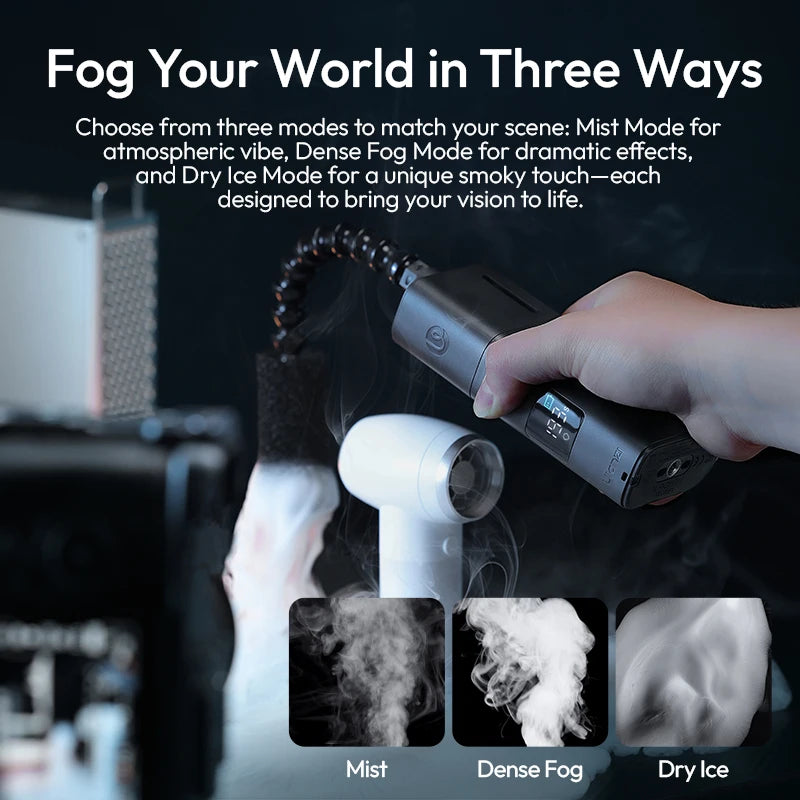 Ulanzi FM02 | Máquina de Humo Portátil Recargable con 3 Modos de Niebla para Fotografía y Video